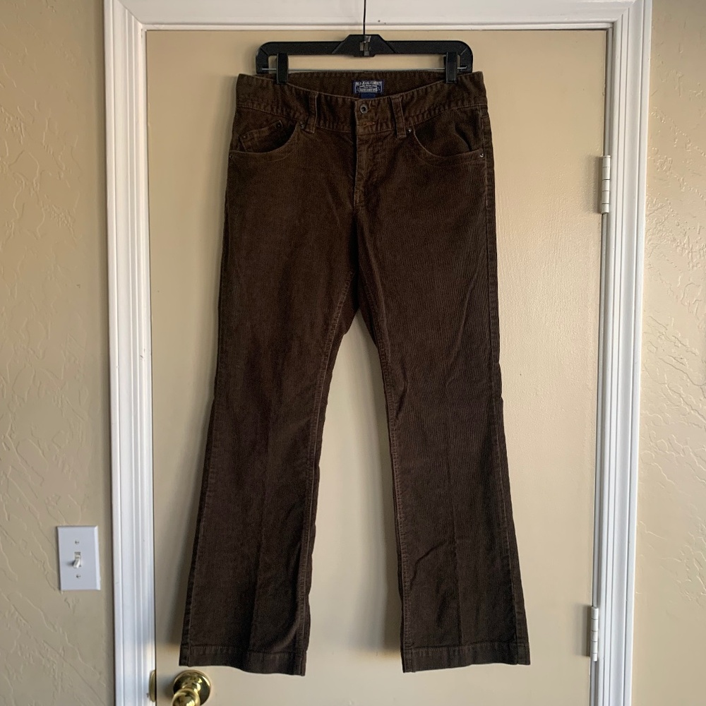 Polo Jean Company Wendy Brown Corduroy Pants Sz.29/8 Mid Rise Bootcut